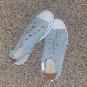 Blue Laceless Slip-on Sneakers (9w)